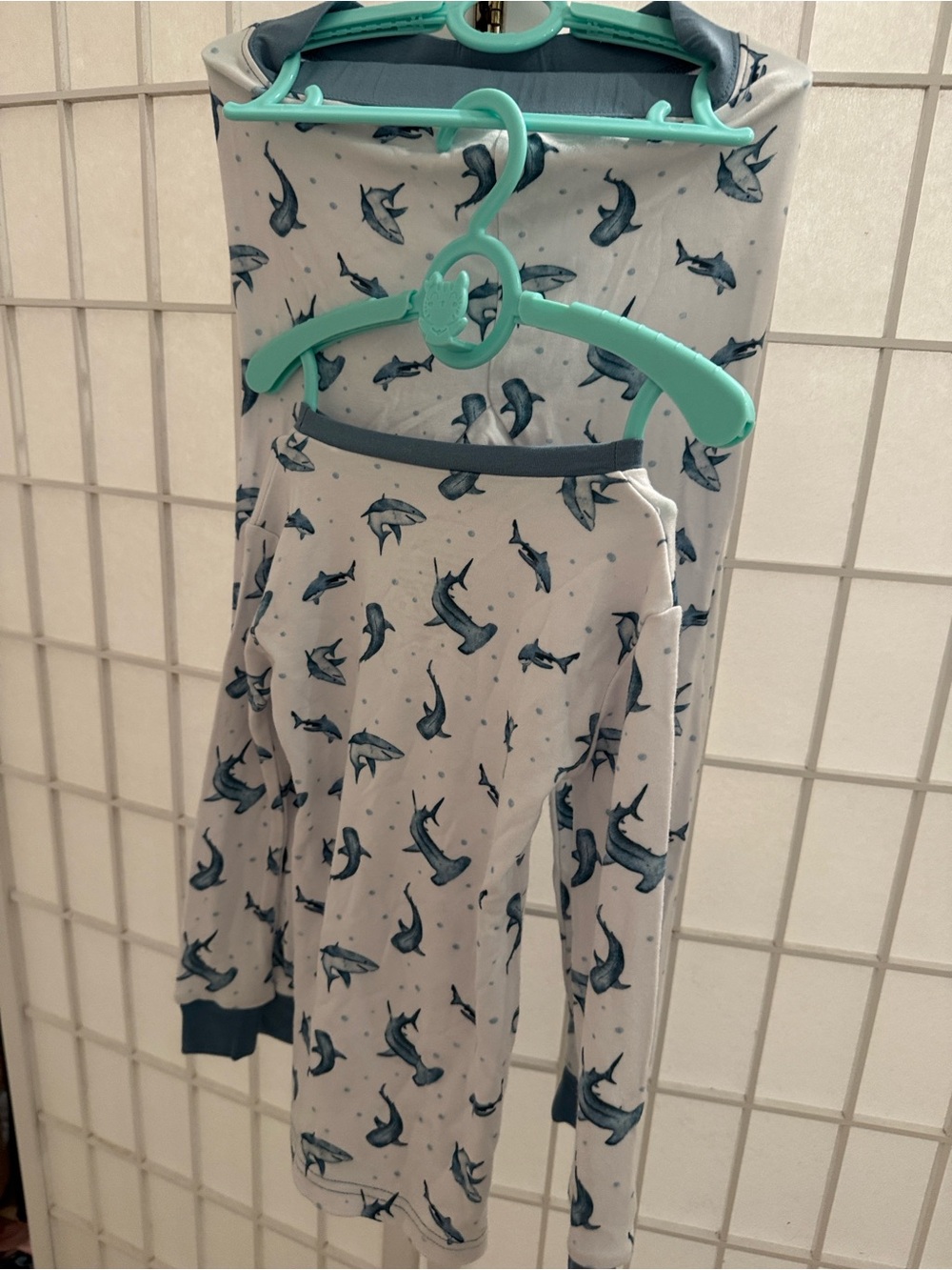 Dreamland BabyKids Shark-Print Pajama Set - Blue/White